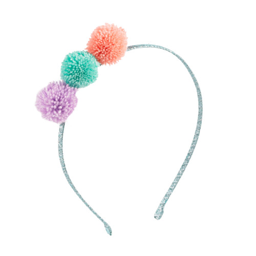 Triple PomPom Tiara