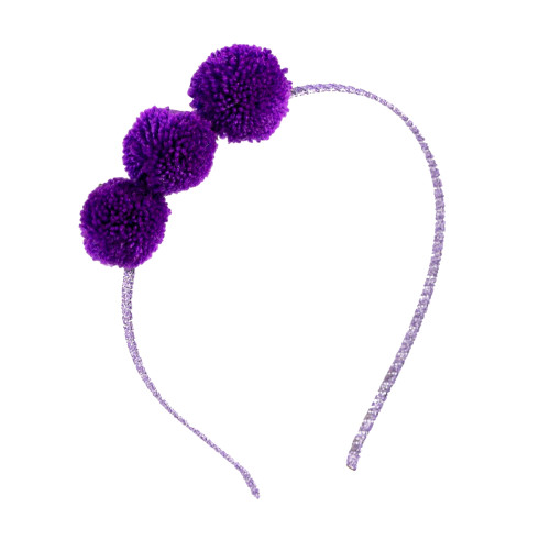 Triple PomPom Tiara