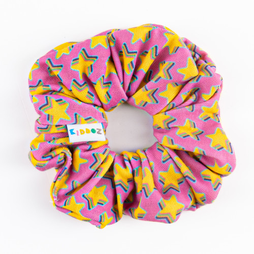 YELLOW STARS SCRUNCHIE