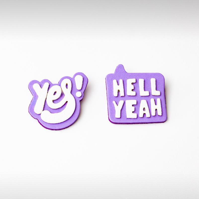 HELL YEAH - YES PINS